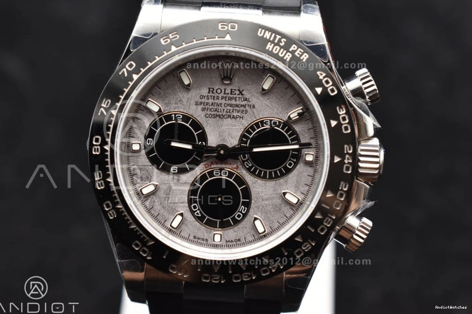 Dial 1:1 Strap Best Edition Unisex 116519 Oysterflex QF SA Gray on 788 Daytona Rubber 0211